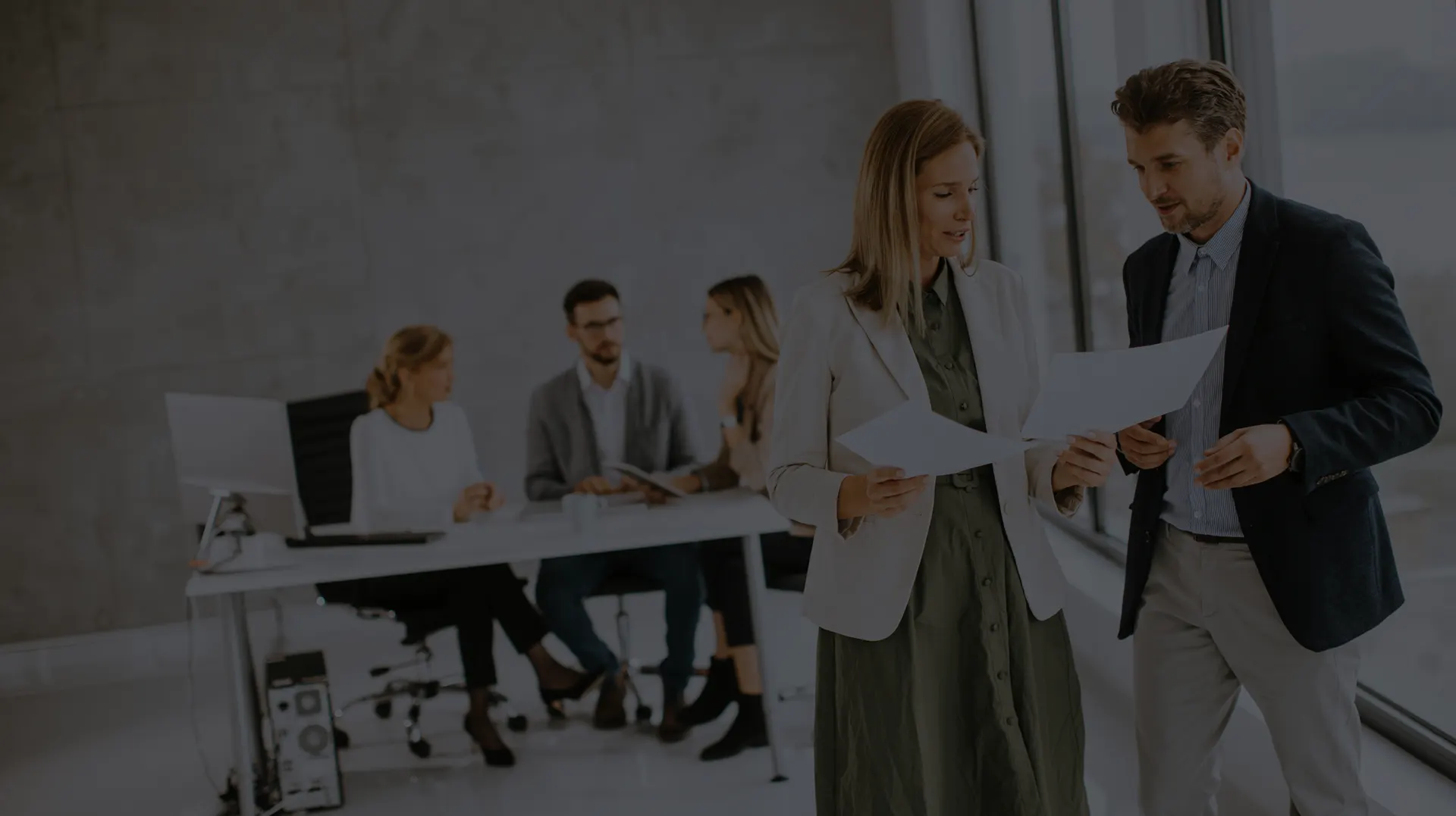 business team interviewing